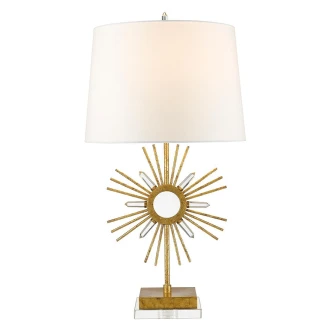 Gilded Nola Bordslampa <strong>Sun King</strong>  Guld