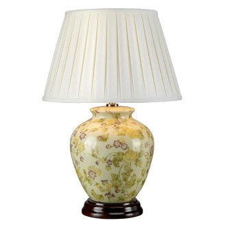 Elstead Bordslampa <strong>Yellow Flowers</strong>  Gul, Elfenben