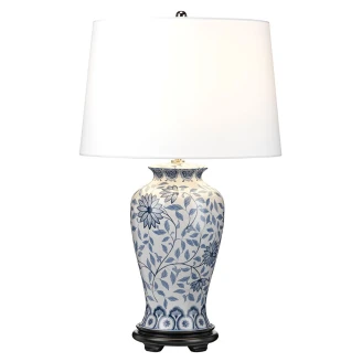 Elstead Bordslampa <strong>Ying</strong>  Blå, Vit