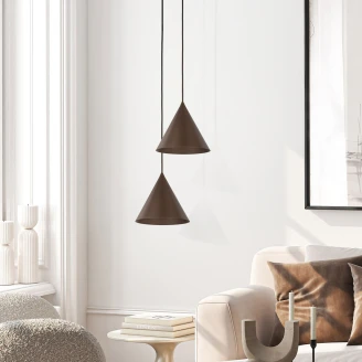 Hängande Lampa <strong>Seattle</strong>  Brun Matt Ø 21 cm