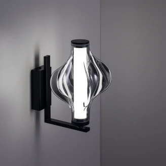 Vägglampa <strong>Edda</strong>  Svart Blank