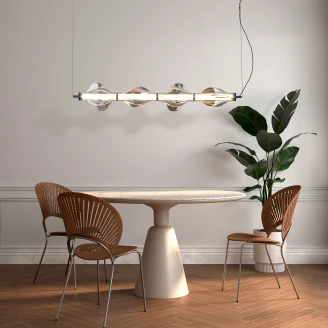Hängande Lampa Quadra <strong>Edda</strong>  Svart Blank