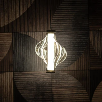 Hängande Lampa Uno <strong>Edda</strong>  Mässing Blank