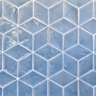 Alteret Handgjort Kakel <strong>Arabesque</strong>  Azul Laguna Blank 12x15 cm