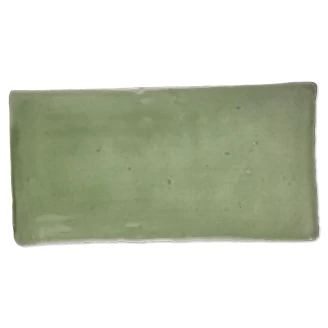 Alteret Handgjort Kakel <strong>Subway</strong>  Verde Jade Blank 8x15 cm