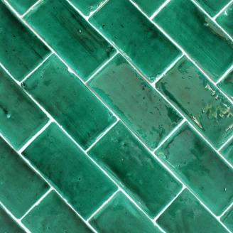 Alteret Handgjort Mosaik Kakel Verona Verde Blank 26x33 (4x13) cm