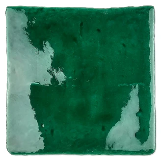 Alteret Handgjort Kakel Base Verde Blank 10x10 cm