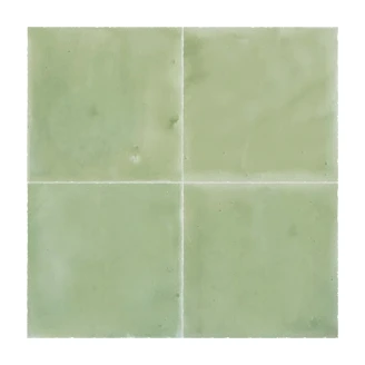 Alteret Handgjort Kakel Zellige Verde Jade Blank 10x10 cm