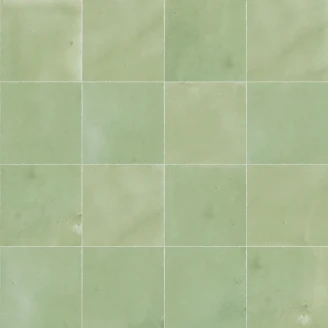 Alteret Handgjort Kakel Zellige Verde Jade Blank 10x10 cm