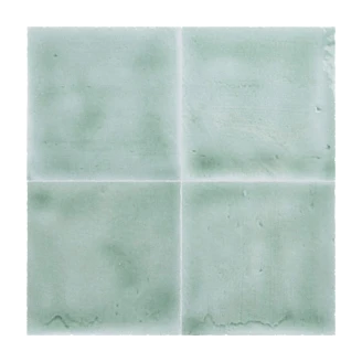 Alteret Handgjort Kakel Zellige Agua Marina Blank 10x10 cm