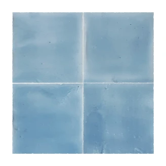 Alteret Handgjort Kakel Zellige Azul Laguna Blank 10x10 cm
