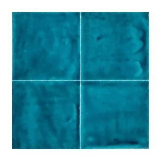 Alteret Handgjort Kakel Zellige Azul Posidonia Blank 10x10 cm