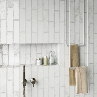 Klinker <strong>Lustre</strong>  Vit Matt-Blank 7x28 cm