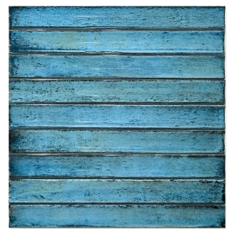Kakel <strong>Drift</strong>  Blå Kit-Kat Blank 12x35 cm
