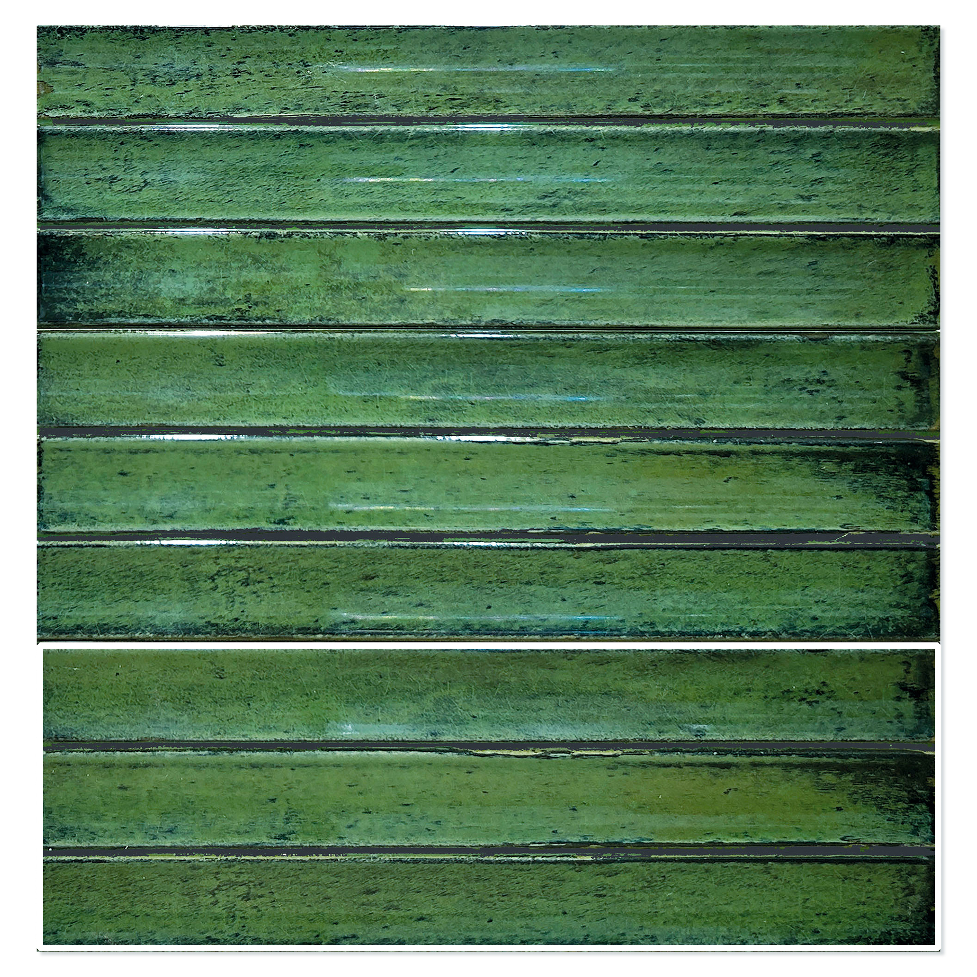 12x35 Kakel Drift Grön Kit-Kat Blank 12x35 cm | Hill Ceramic®