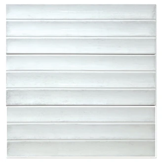 Kakel <strong>Drift</strong>  Vit Kit-Kat Blank 12x35 cm
