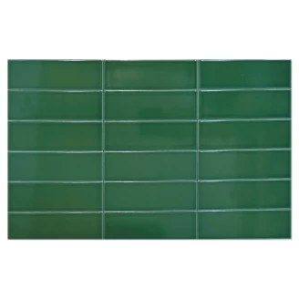 Kakel <strong>Modul</strong>  Grön Blank 5x15 cm