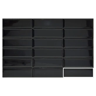 Veggflis Drift Hvit Kit-Kat Blank Relieff 12x35 cm