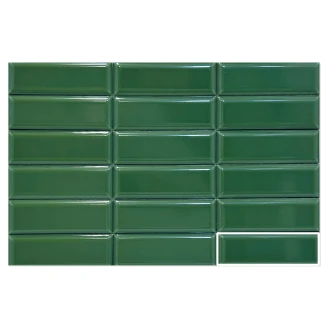 Veggflis <strong>Modul</strong>  Blå Blank 5x15 cm