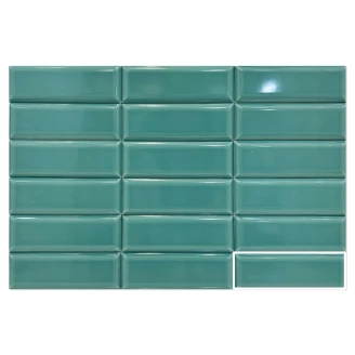 Veggflis <strong>Modul</strong>  Grønn Blank 5x15 cm