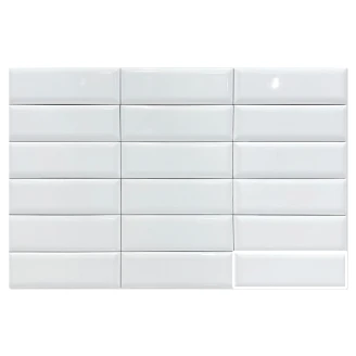 Veggflis <strong>Modul</strong>  Turkos Blank 5x15 cm
