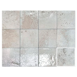 Klinker <strong>Reef</strong>  Grå Matt-Blank 12x12 cm