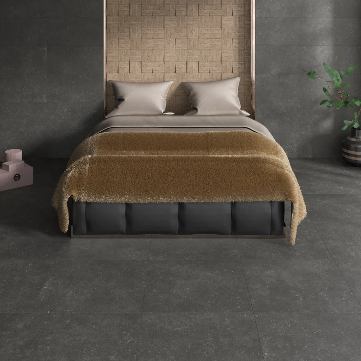Gulvflis Lagra Svart Matt 60x120 cm
