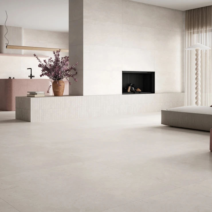 Gulvflis Lieta Hvit Matt 120x120 cm