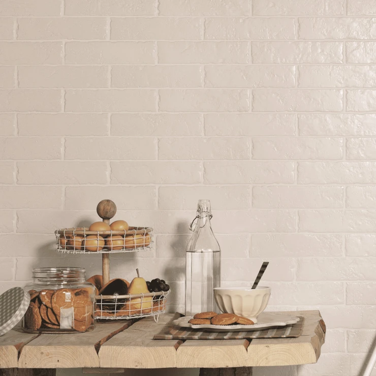 Natucer Gulvflis Boston Brick Day Blank Relieff 25x50 cm