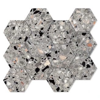 Unicomstarker Mosaik Hexagon Klinker <strong>Venice</strong>  Giudecca Matt 30x34 (9.7x11.2) cm