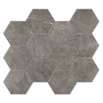 Unicomstarker Hexagon Mosaik Klinker <strong>Evostone</strong>  Natural Matt 30x34 (9.7x11.2) cm