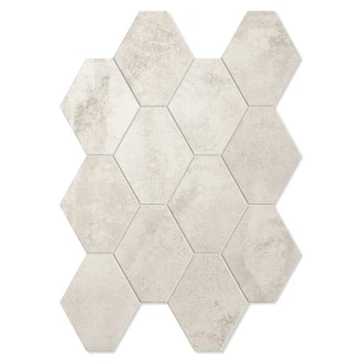 Unicomstarker Sekskant Mosaikk Gulvflis <strong>Oxid</strong>  Iron Matt 25x34 (9.7x11.2) cm