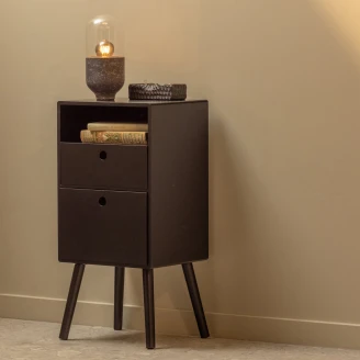 Woood Sidobord/Sängbord <strong>Ozzy</strong>  Svart