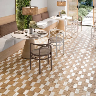 Klinker <strong>Prato</strong>  Terra Vit Matt-Blank 15x45 cm
