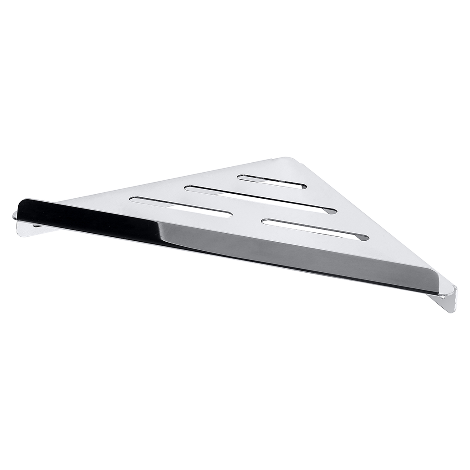 Hjørnebaderomshylle Line Krom Blank 20 cm