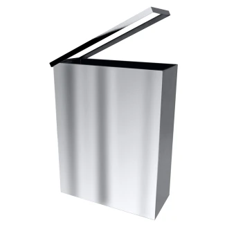Papperskorg 25 L Krom Blank