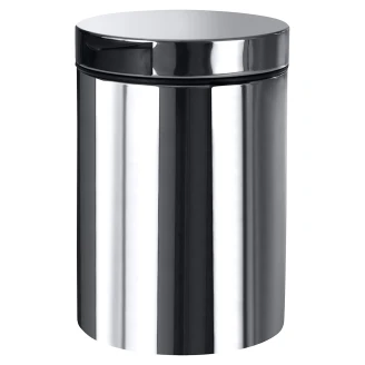 Väggmonterad Papperskorg 3 L Krom Blank