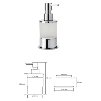 Tvålpump <strong>Holmstrand</strong>  Krom Blank 200 ml