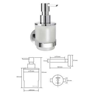 Tvålpump <strong>Holmstrand</strong>  Krom Blank 200 ml