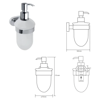 Tvålpump <strong>Revine</strong>  Krom Blank 200 ml