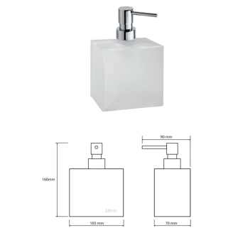 Tvålpump <strong>Alouette</strong>  Krom Blank 230 ml