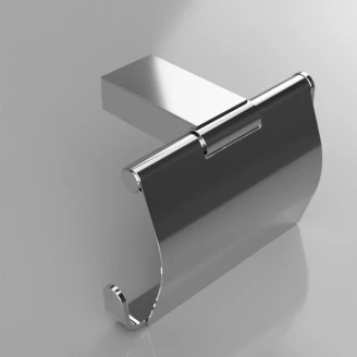 Toalettpappershållare med Lock <strong>Zave</strong>  Krom Blank