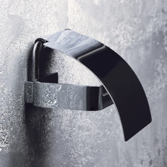 Toalettpappershållare med Lock <strong>Fleurette</strong>  Krom Blank