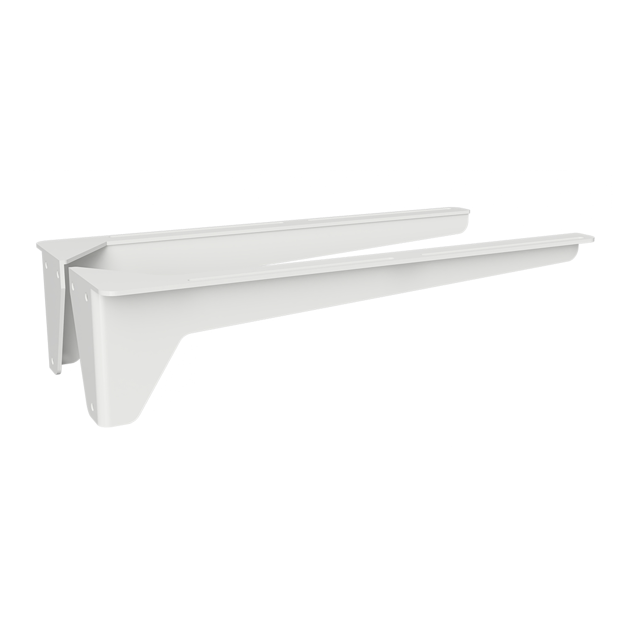 Servantkonsoll (par) 45 cm Hvit Matt