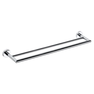 Dobbel Håndkleholder <strong>Holmstrand</strong>  Krom Blank 80 cm