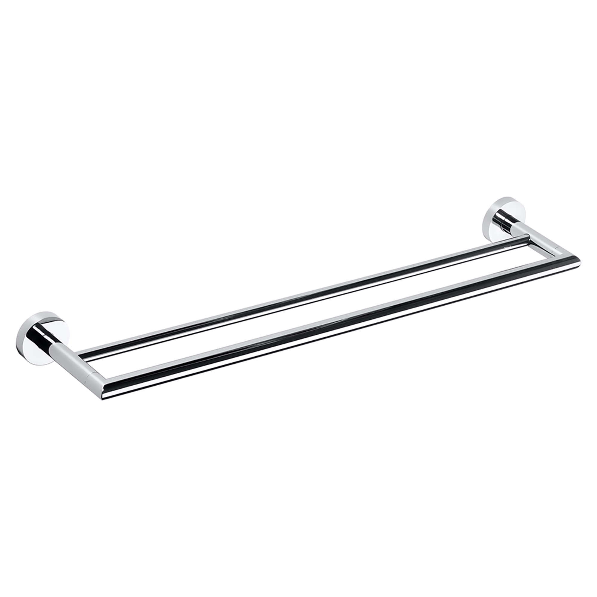 Dobbel Håndkleholder Holmstrand Krom Blank 80 cm
