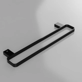Dubbel Handdukshängare <strong>Cavelle</strong>  Svart Matt 50 cm