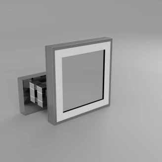 Sminkspegel med LED-belysning <strong>Elega</strong>  Krom Matt 20x20 cm