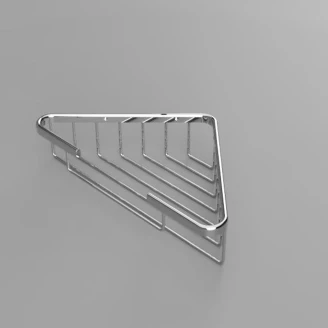 Hörnbadrumshylla <strong>Line</strong>  Krom Blank 25 cm