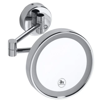 Sminkspegel med LED-belysning Ironelle Krom Blank 20 cm